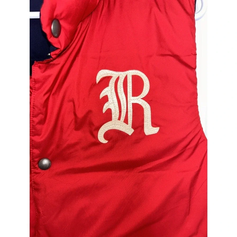 POLO RALPH LAUREN BOYS REVERSIBLE VEST DOWN JACKET 18-20XL PUFFER RED NAVY
